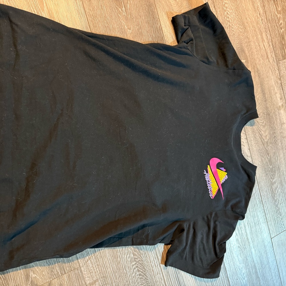 Nike Black Tee with Vibrant Logo